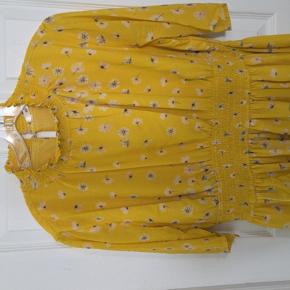 Floral Maxi Dress High Neckline Romantic Boho Tiered Ruffle - Picture 4 of 17